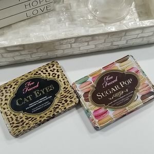 Too faced cat eyes and sugar pop palettes